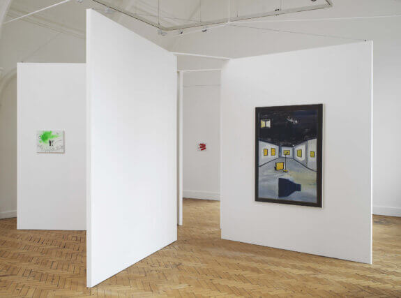 Installation view of René Daniëls: Painting on Unknown Languages at Camden Arts Centre, 2010. Photo: Andy Keate