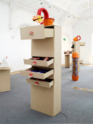 Installation view of Emma Hart: Dirty Looks at Camden Art Centre, 2013. Photo: Andy Keate © Camden Art Centre