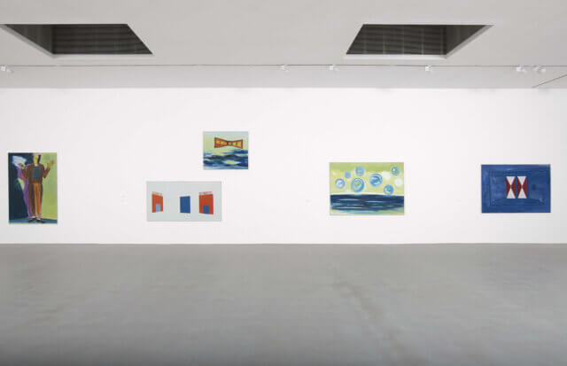 Installation view of René Daniëls: Painting on Unknown Languages at Camden Arts Centre, 2010. Photo: Andy Keate