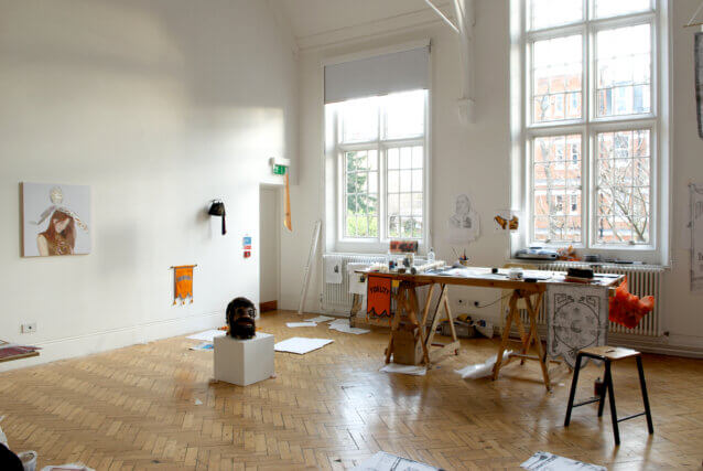 Paul Johnson's studio, 2007. Photo: Andy Keate