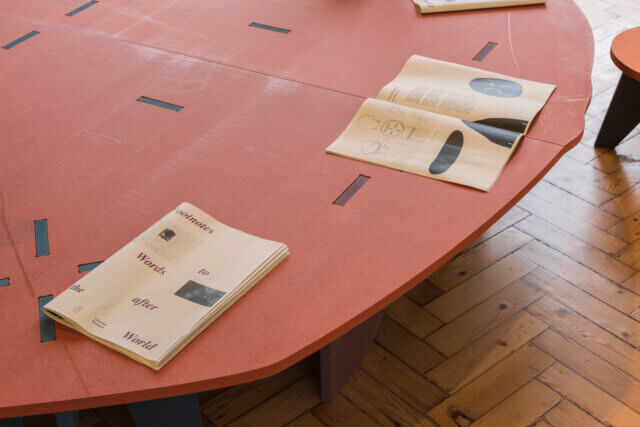 Installation view of Christian Nyampeta, 'Words after the World,' Camden Art Centre, 2017.  Photo: Damian Griffiths