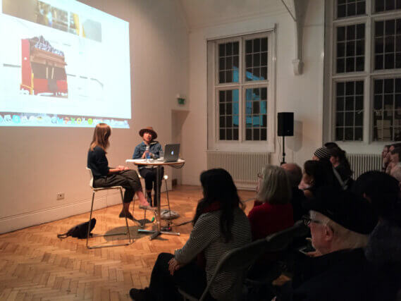 Yuko Mohri and Agnieszka Gratza talk at Camden Art Centre, 2016.